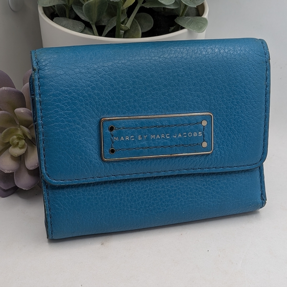 Marc by Marc Jacobs Teal Leather Wallet